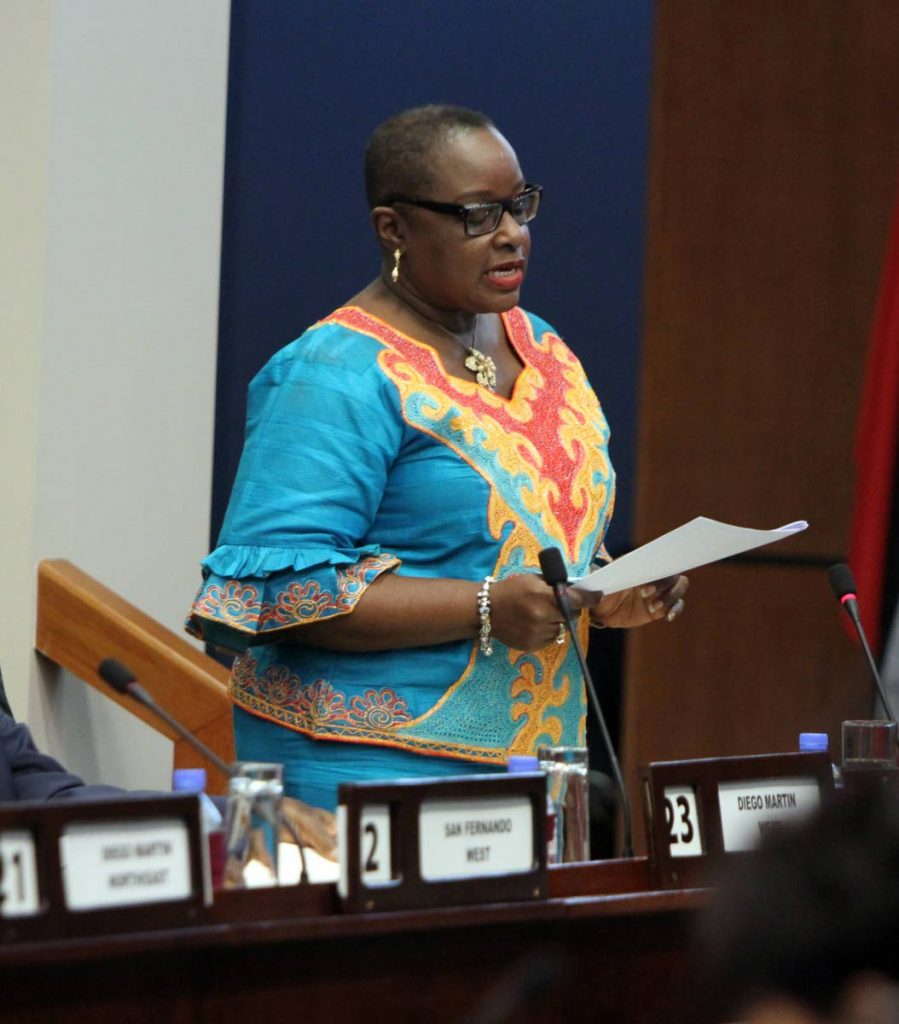 Minister of Planning and Development Camille Robinson-Regis.