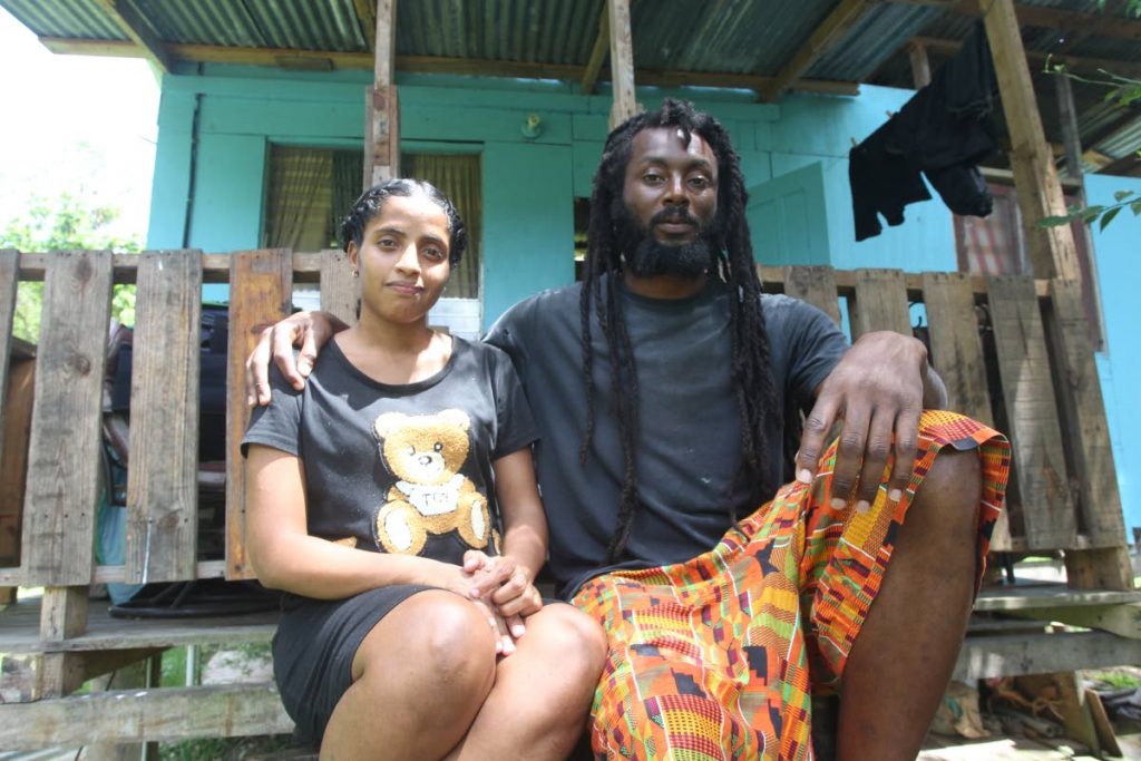 Alyssa Ramos and husband Shevon Joseph of Fraser Street, Rio Claro 
seeking public assistance to construct a home for their family.