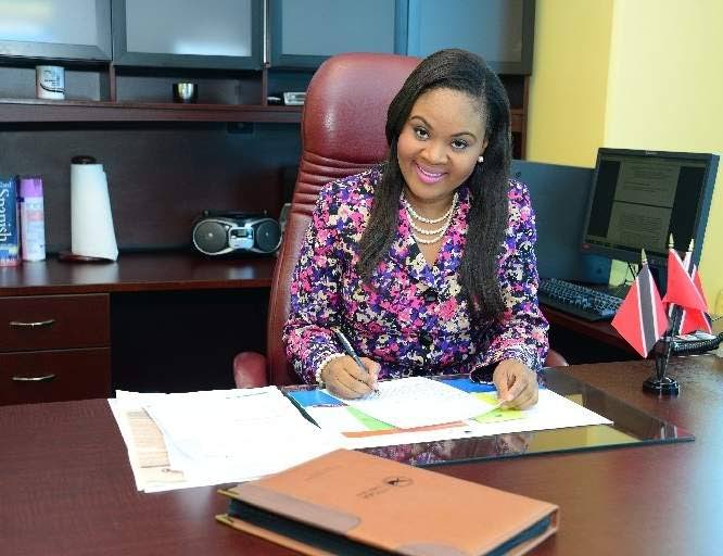 Sports Minister Shamfa Cudjoe