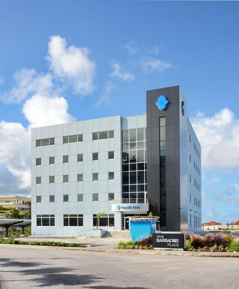 Republic Bank (Barbados) has opened an eco-friendly branch at One Barbados Place, Warrens, St. Michael, Barbados. Fully powered by an ultra-modern photovoltaic system (PV), this is the only solar-powered banking facility in Barbados. PHOTO COURTESY REPUBLIC BANK. 