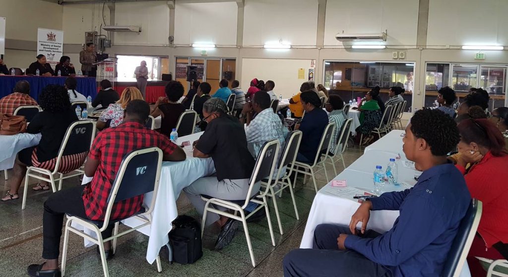 Beneficiaries of the Ministry of Social Development and Family Services' Sowing Empowerment through Entrepreneurial Development (SEED) grant, at an August 9 training workshop at the UTT Campus, Valsayn. PHOTO COURTESY THE MINISTRY OF SOCIAL DEVELOPMENT AND FAMILY SERVICES.
