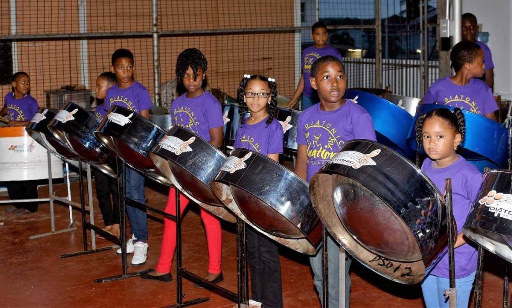 Campers take focus during the graduation. (Photos courtesy Diatonic Pan Institute.