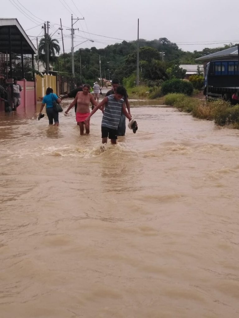 Flooding in Caparo