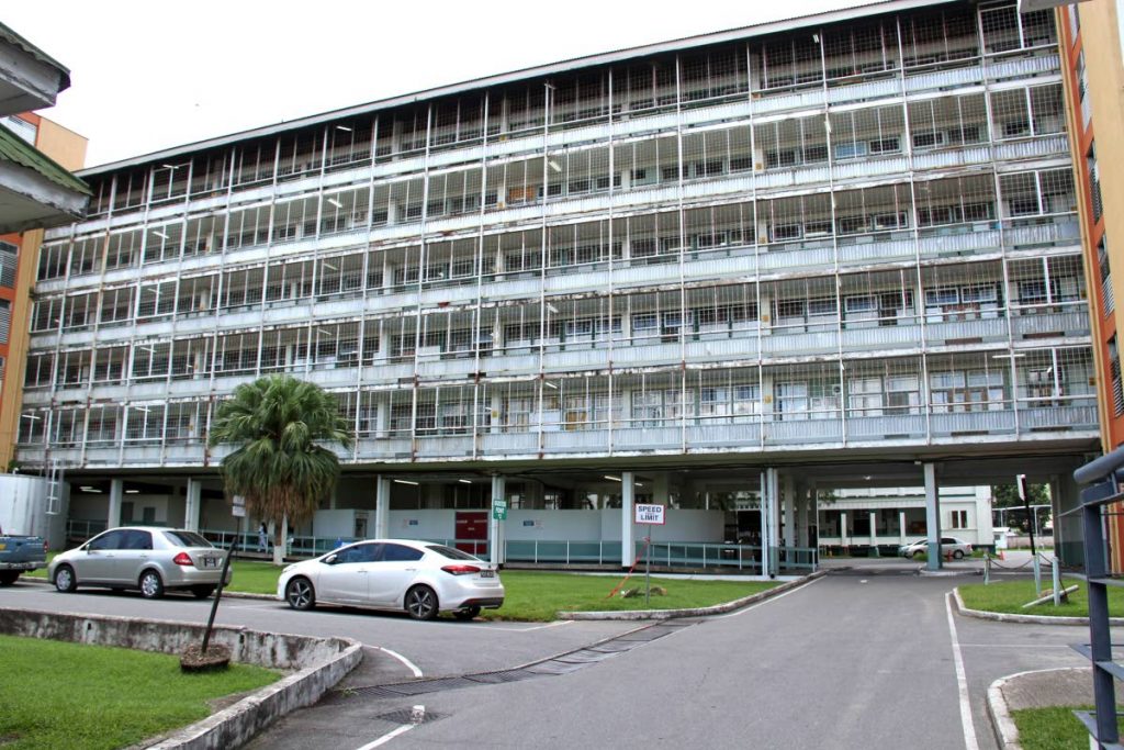 Central block of the Port of Spain General Hospital is to be cleared out to make preparation for demolition. FILE PHOTO