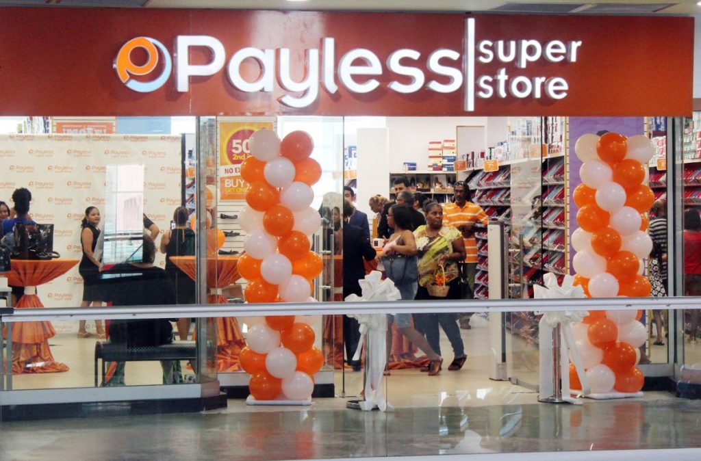 Payless customers shop at the first Payless super store at Trincity Mall, Trincity on Thursday. Photo by Enrique Assoon.