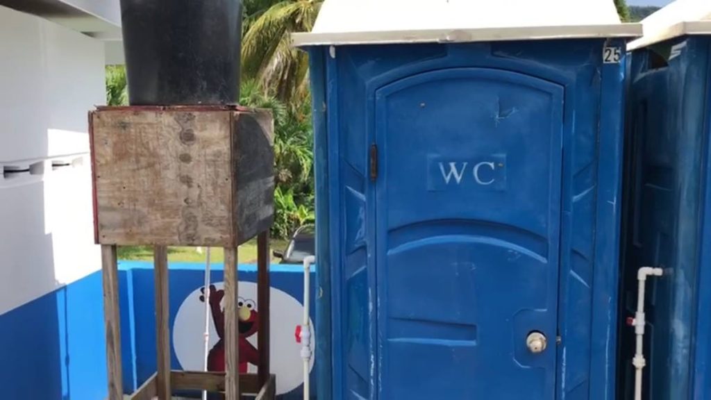Portable toilets have been provided at the Speyside Anglican Primary School after the school experienced issues with its washrooms at the opening of the new term.