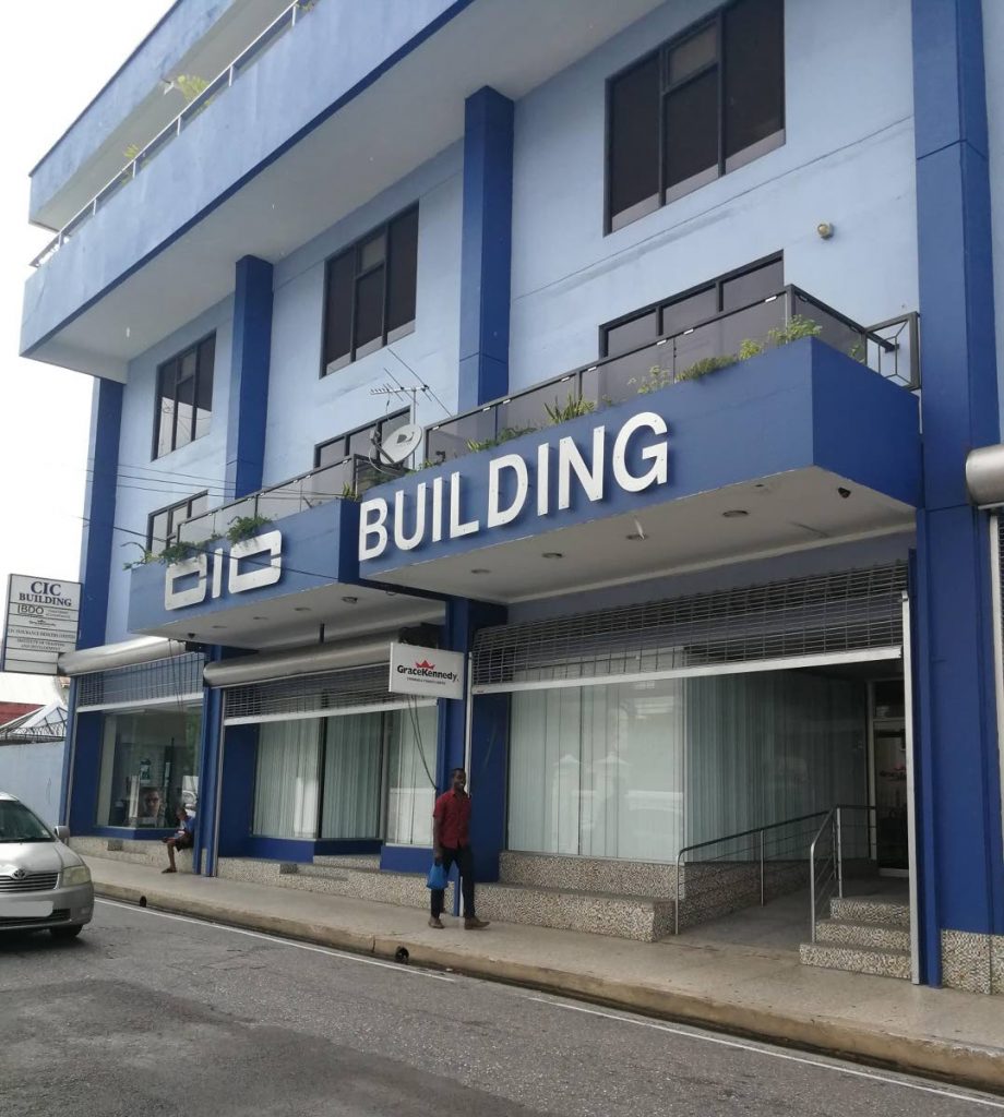 GraceKennedy (TT) Ltd's offices, CIC Building, corner Oxford and Frederick Streets, Port of Spain. 