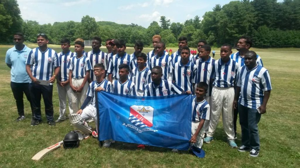 The St Mary’s College Under-16 cricket team that completed a USA tour.