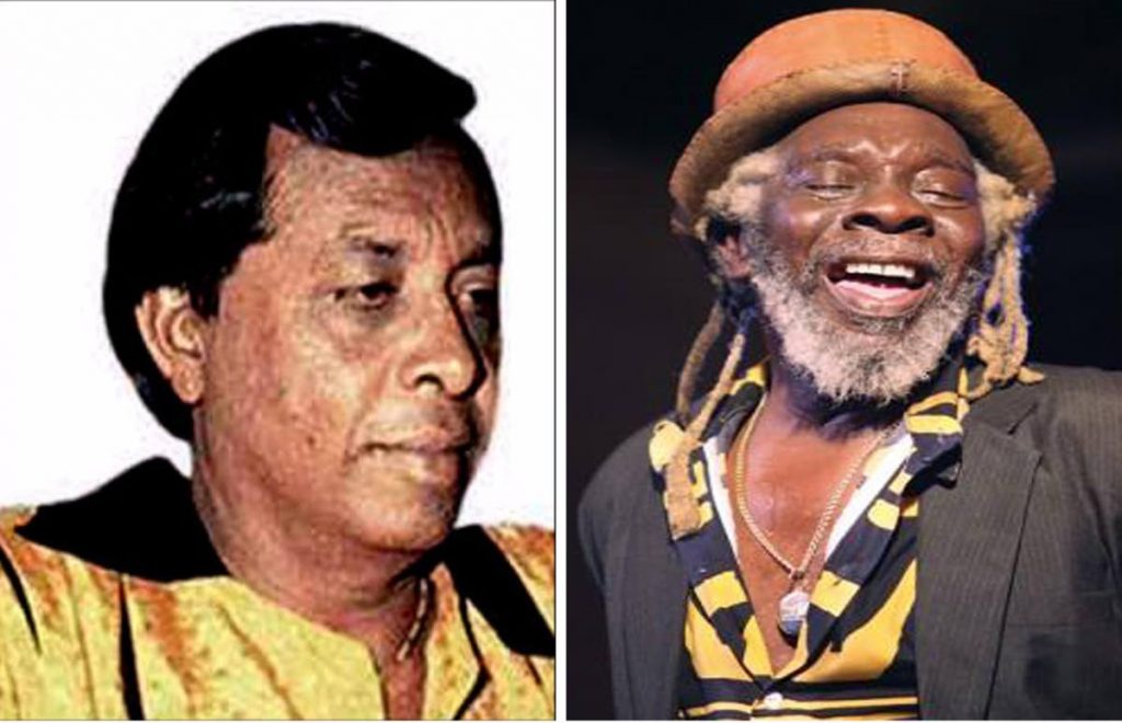 ICONS OF TT CULTURE: Deceased Chutney music pioneer Sunday Popo, left, and calypso icon Leroy “Black Stalin” Calliste.