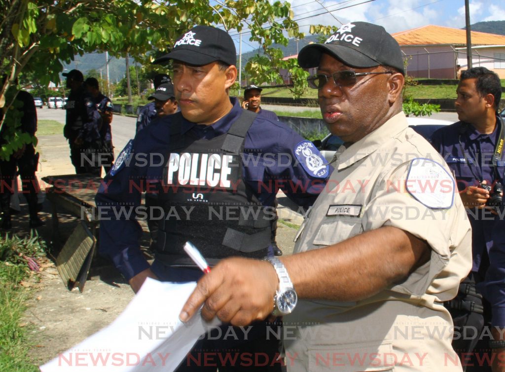 File photo: Commissioner of Police, Gary Griffith  during an anti-crime exercise he nicknamed 