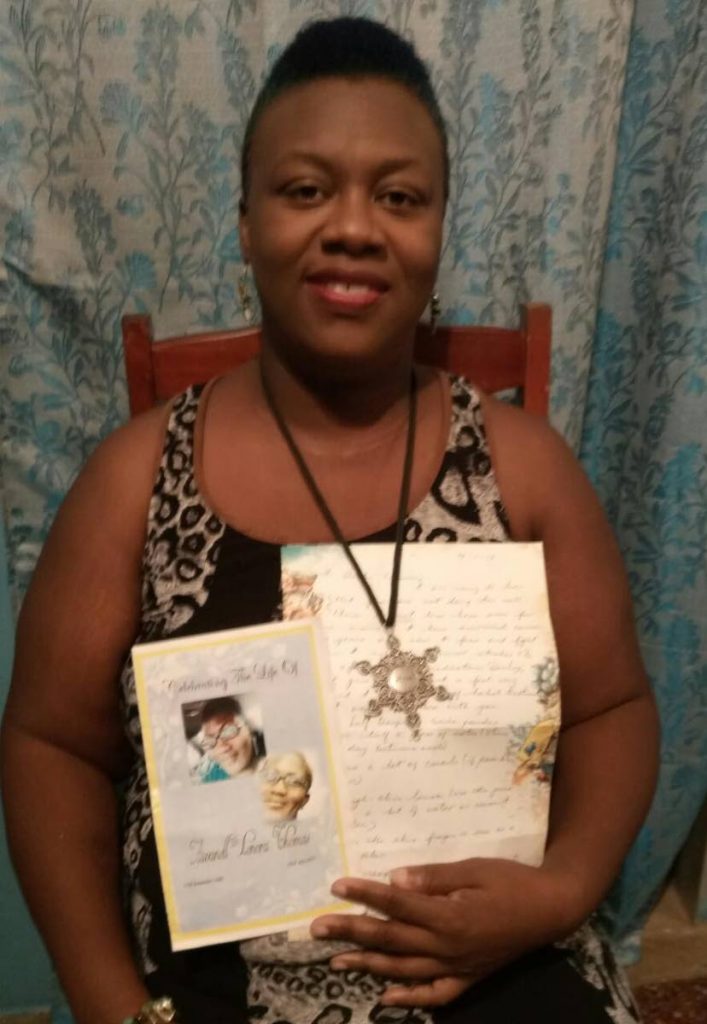 Cancer survivor Vanessa Wilson: another cancer survivor wrote this letter and gifted me this trinket.