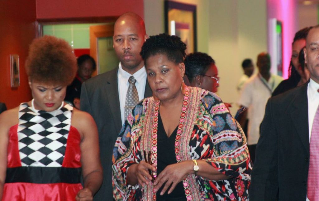 President Paula-Mae Weekes escorted out of the Hilton Trinidad after complaining of feeling ill during Carifesta launch Tuesday night.