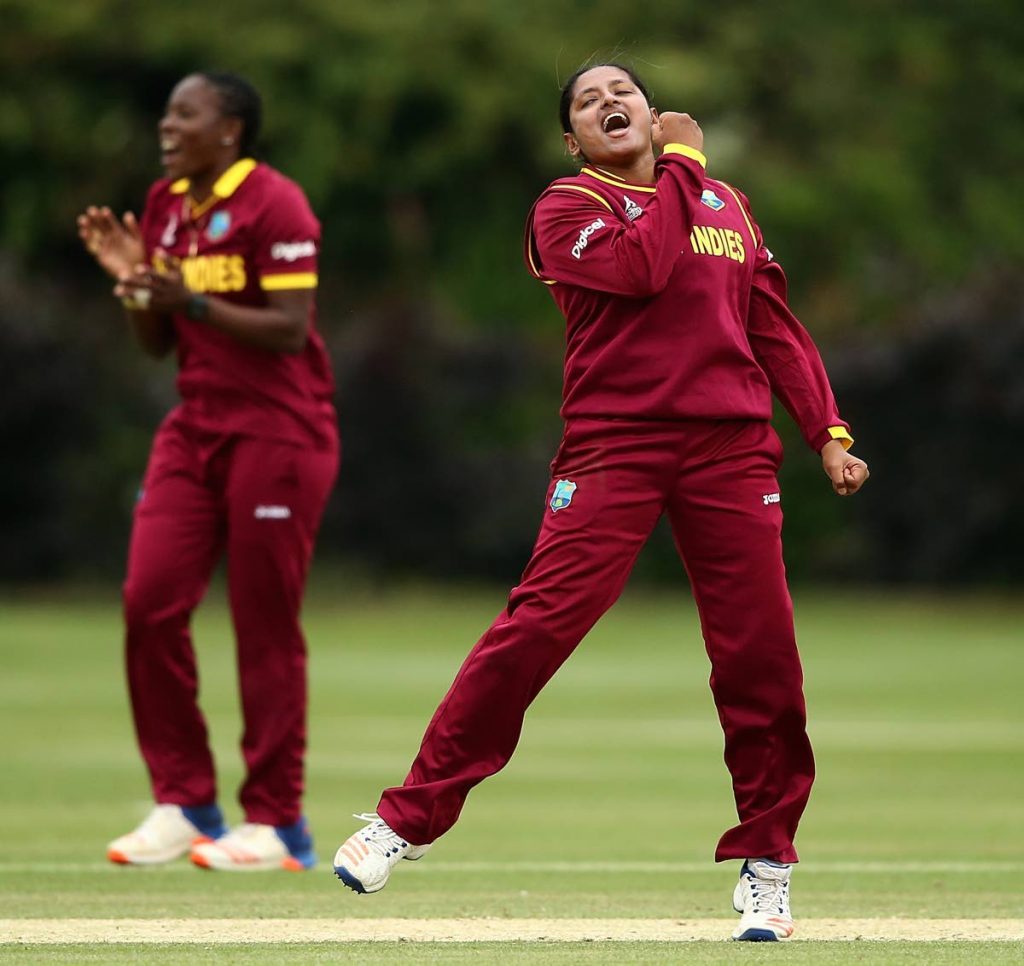 West Indies off-spinner Anisa Mohammed, right, is still motivated despite not bowling a single ball in the ICC Women's World T20 2018. 