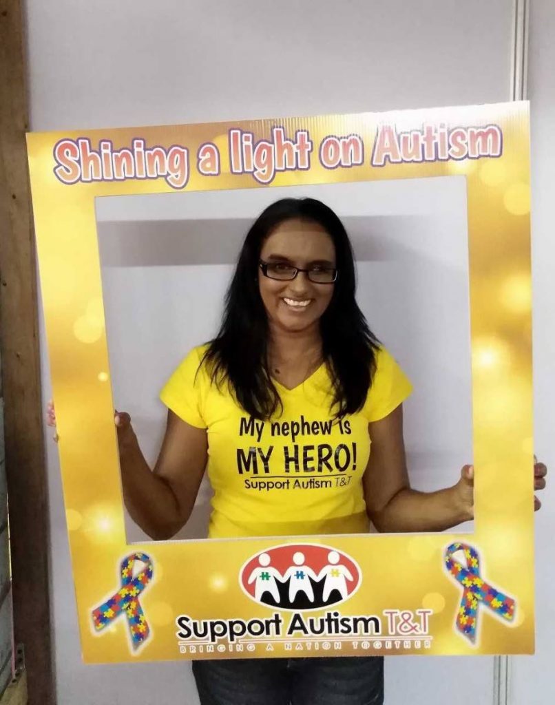 Dr Radica Mahase at Support Autism T&T’s Autism Outreach Booth at the Divali Nagar in Chaguanas.