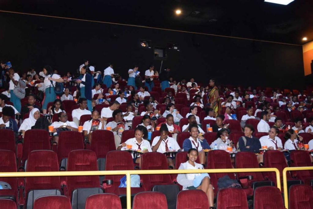 Schools in  the cinema learn about climate change through the documentary Chasing Corals.
