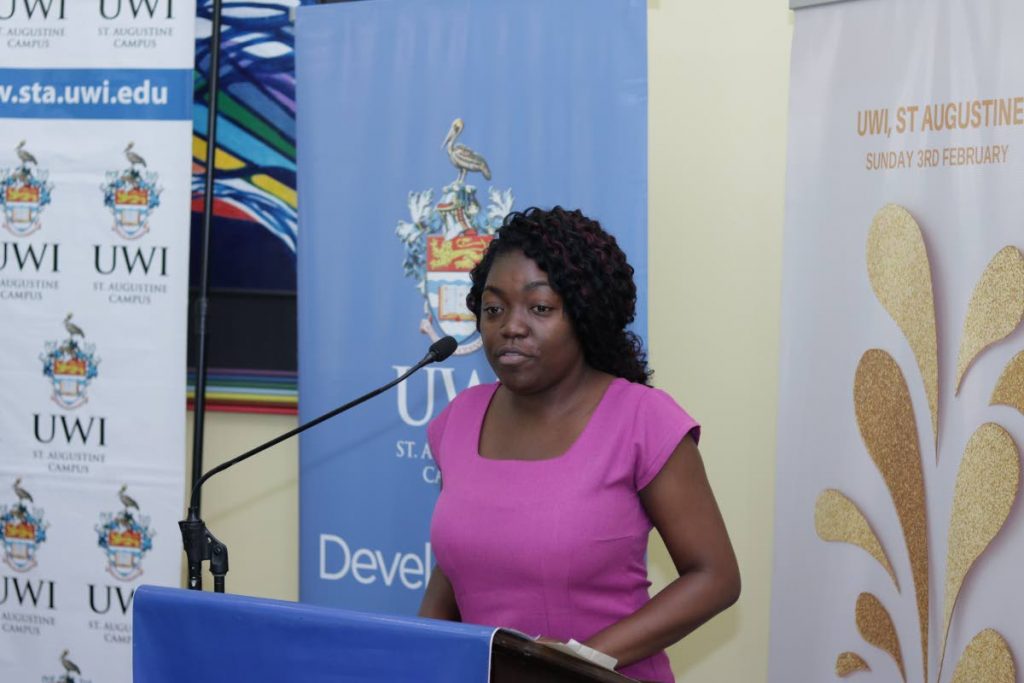 Affisha Clarke is one of the recipients of a bursary from the UWI Development and Endowment Fund (UWIDEF). The fund gets its money from the UWI fete.