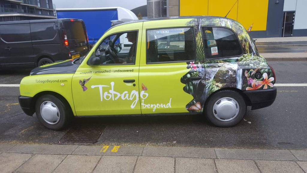A Tobago-branded black taxi will help market the island in London for the next six months. The initiative was unveiled at World Travel Market 2018 in London. 