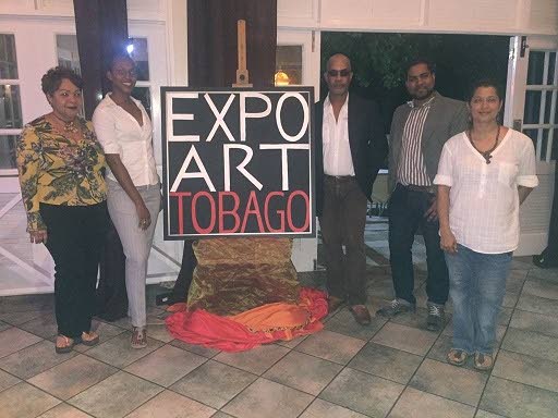 Expo Art Tobago organising committee from left, Ann Marie Sealy, Dr Rhea Marcano, Martin Superville, Raynardo Hassanally and Jeannine Crouch at the launch of the event.