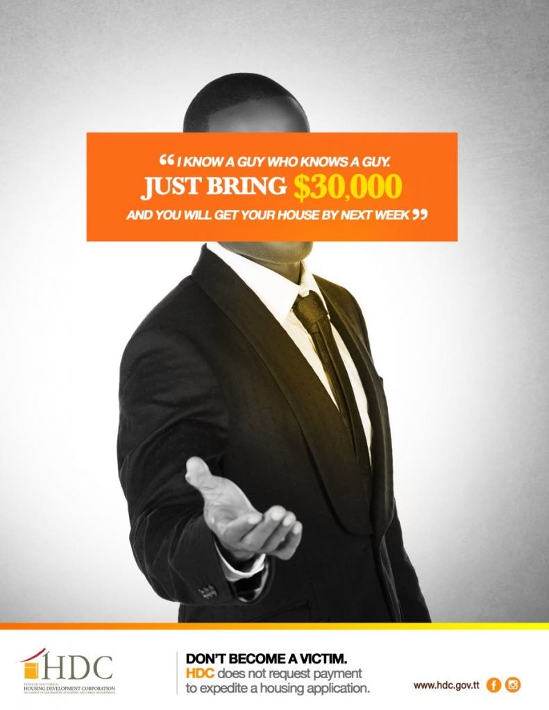 Image from HDC's anti-scamming campaign courtesy the HDC.