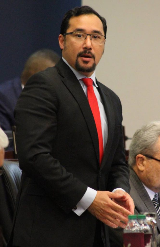 National Security Minister Stuart Young in the Lower House. File photo