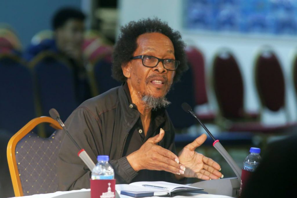 Economist Vanus James makes a contribution at a public consultation on Tobago’s autonomy with representatives of the Parliamentary Joint Select Committee (JSC) on June 10 at the Victor E Bruce Financial Complex in Scarborough.