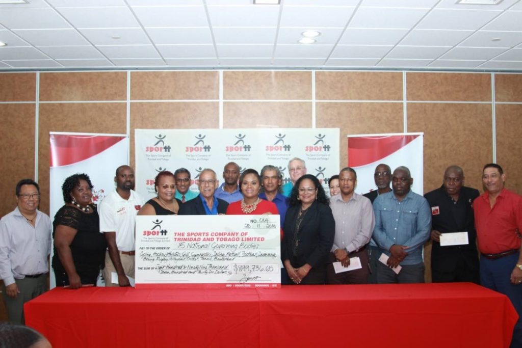 Representatives of 15 National Governing Bodies receive funding.