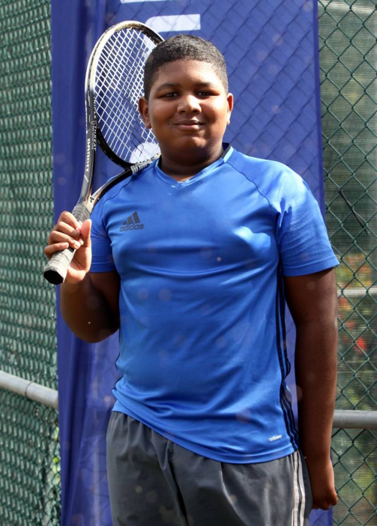 Yeshowah Smith won the boys under 10 singles title but lost the doubles final yesterday at the RBC Jr Tennis Tournament, Country Club, Maraval.