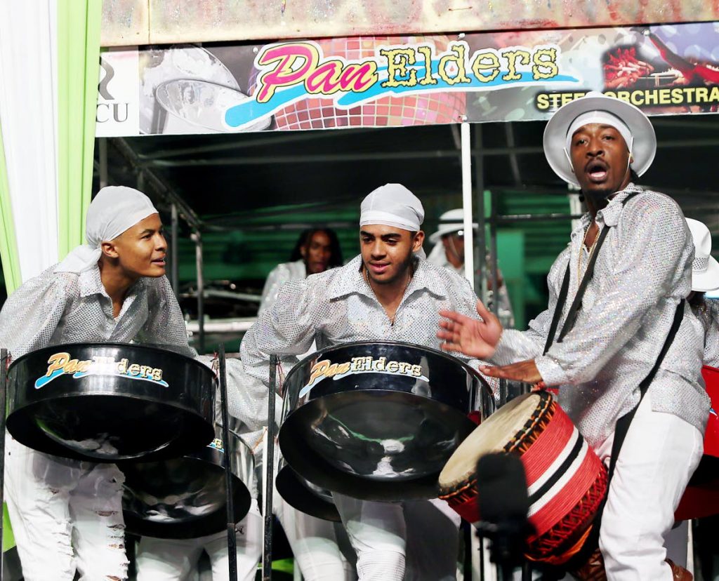 Pan Elders players in their winning performance at the 2018 Panorama medium band finals at Queen's Park Savannah, Port of Spain. The band is struggling to attract players this year because it is unsponsored and Pan Trinbago cannot affort to pay performance fees to pannists. FILE PHOTO