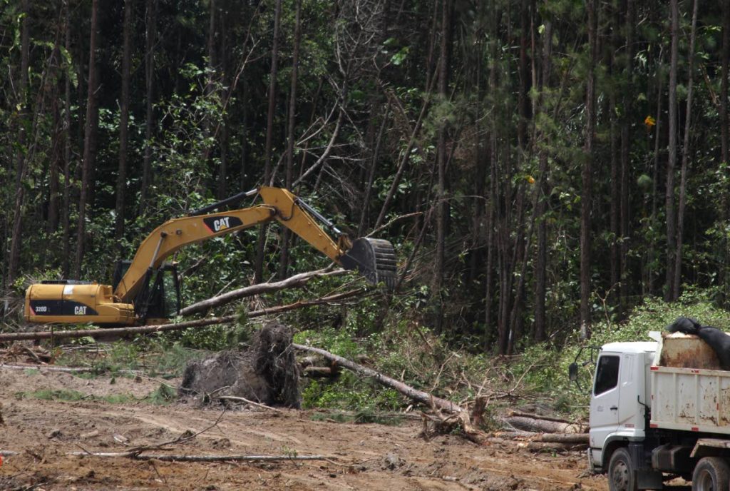 In this April 7, 2018 file photo an area of forest is cleared for construction of the Cumuto/Manzanilla Highway. Cumuto residents are planning legal action to stop eviction from their properties to make way for the highway.