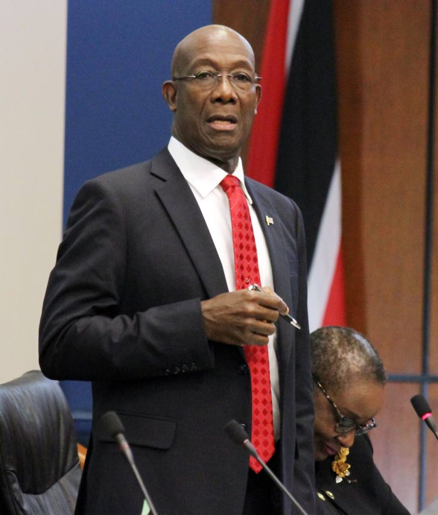 Prime Minister Dr Keith Rowley .

PHOTO BY SUREASH CHOLAI