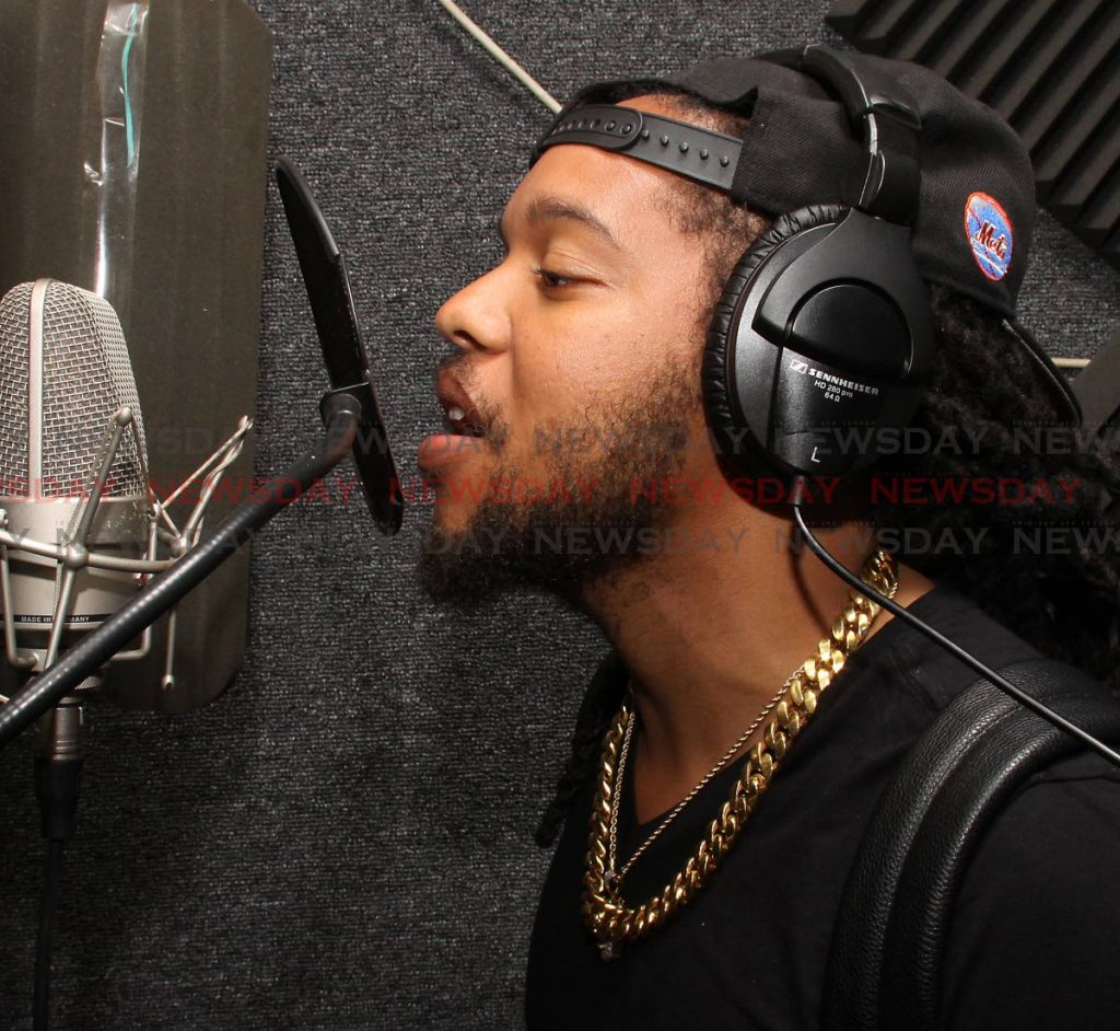 Orlando Octave sings with conviction during a recording in studio. PHOTOS BY ANGELO MARCELLE