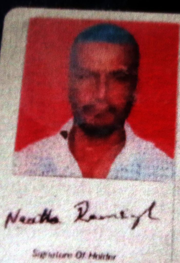 Neatha Ramsingh who was killed in Fyzabad on Monday evening 
