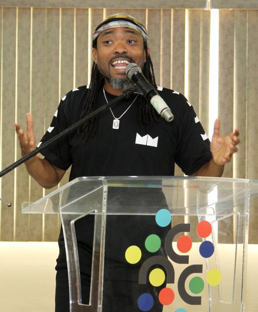 Soca artiste Machel Montano, during the launch of Machel Montano showcase and the cultural collaboration with Cuban musician Erik 'Cimafunk' Alejandro Rodriquez, Wednesday, February 13, 2019. PHOTO BY ROGER JACOB