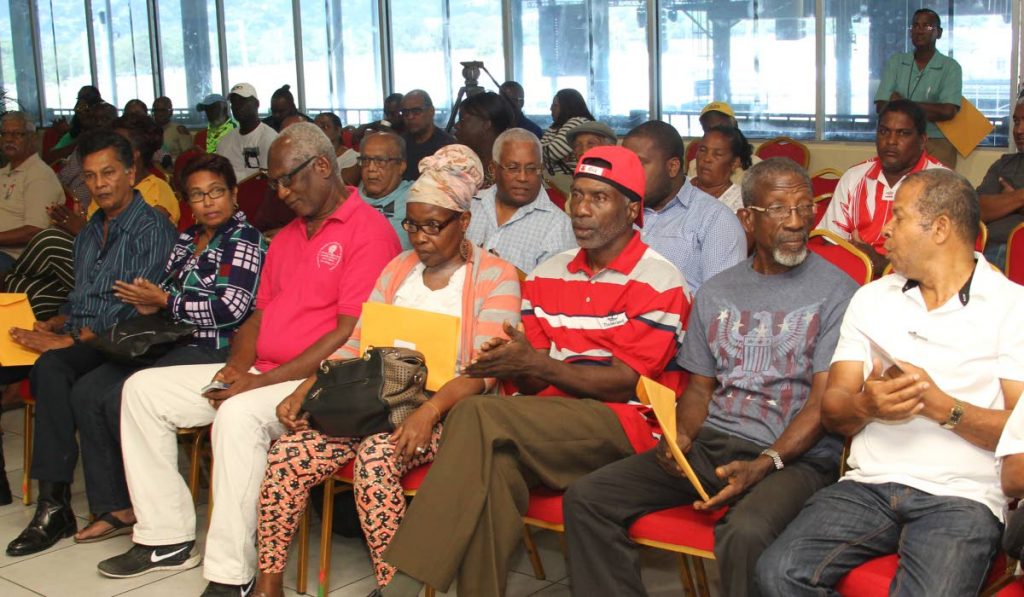 Carnival stakeholders from throughout the country at the Distribution of Subvention ceremony hosted last Friday by the Regional Carnival Committee of the National Carnival Commission, VIP Lounge, Queen's Park Savannah, Port of Spain. PHOTO BY ROGER JACOB