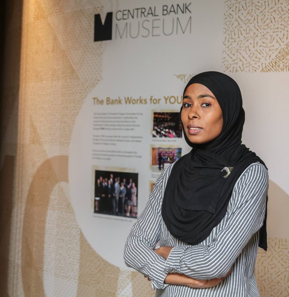 Central Bank museum curator Nimah Muwakil. Photo by Jeff K Mayers
