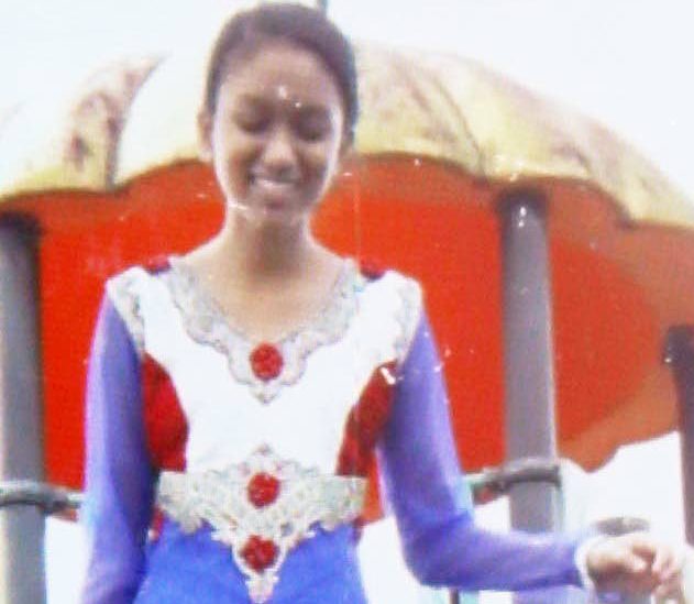 CRITICAL: Schoolgirl Devie Samaroo, badly hurt following an accident yesterday.