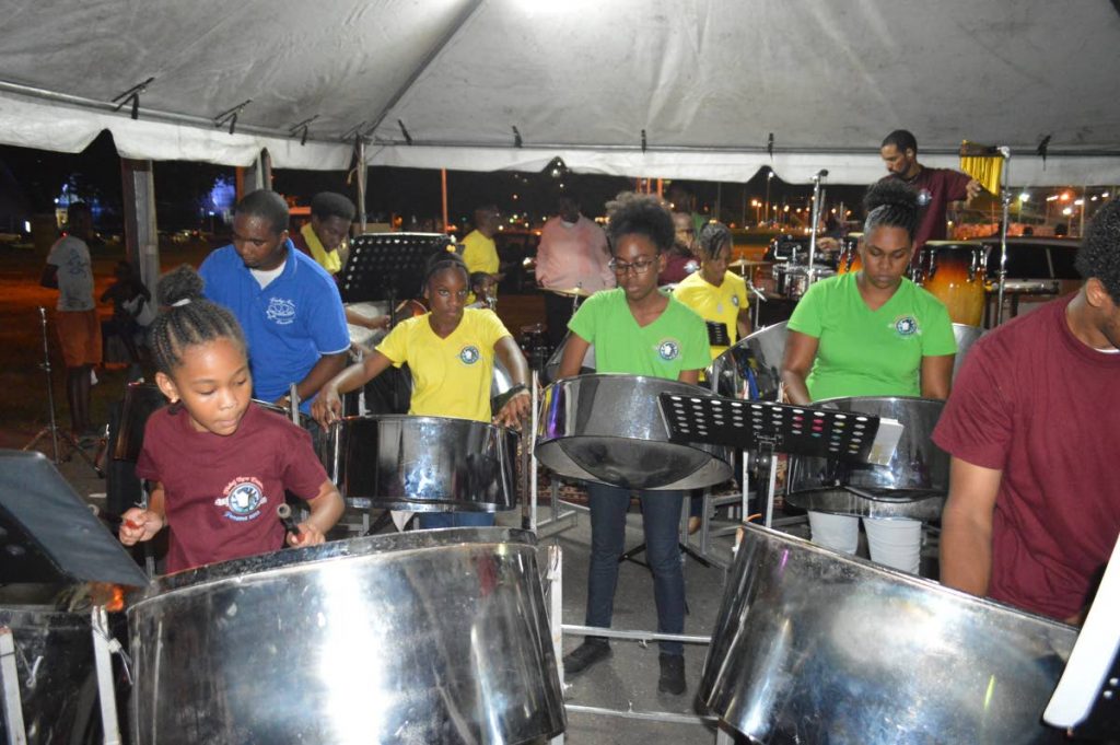 The youthful Flabej Now Steel Orchestra.
