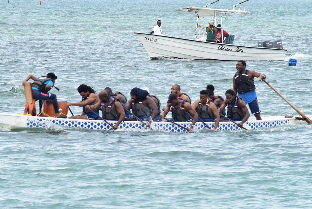 FLASHBACK: In this file photo,Team Aquaforce,of Tobago, competes at the Annual Dragon Boat Festival, at Pigeon Point, Tobago, on June 16,2018.