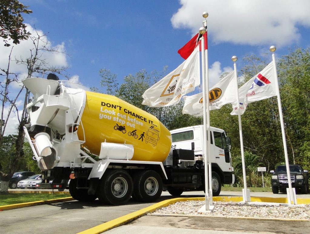 Readymix cement mixer with a road safety message to pedestrians. PHOTO COURTESY READYMIX