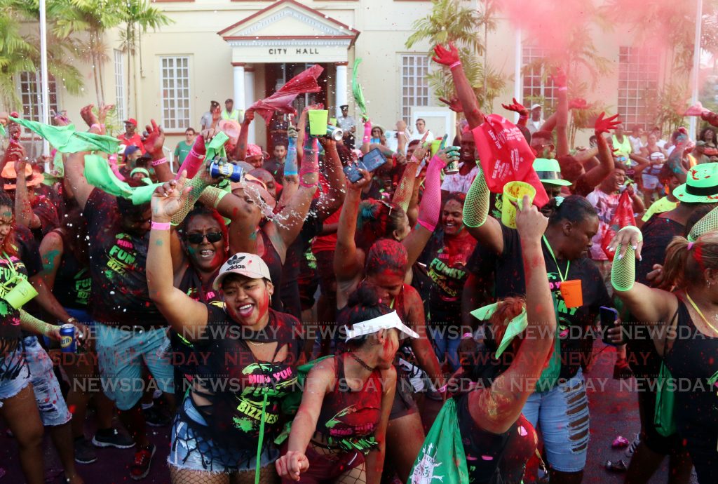 Playerz Crew in San Fernando for Jouvert morning PHOTO BY: ANSEL JEBODH