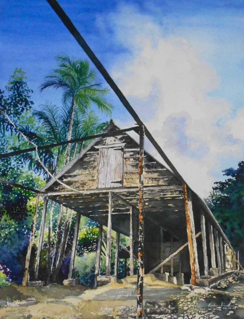 Karen Hale-Jackson's portrait of a cocoa house.