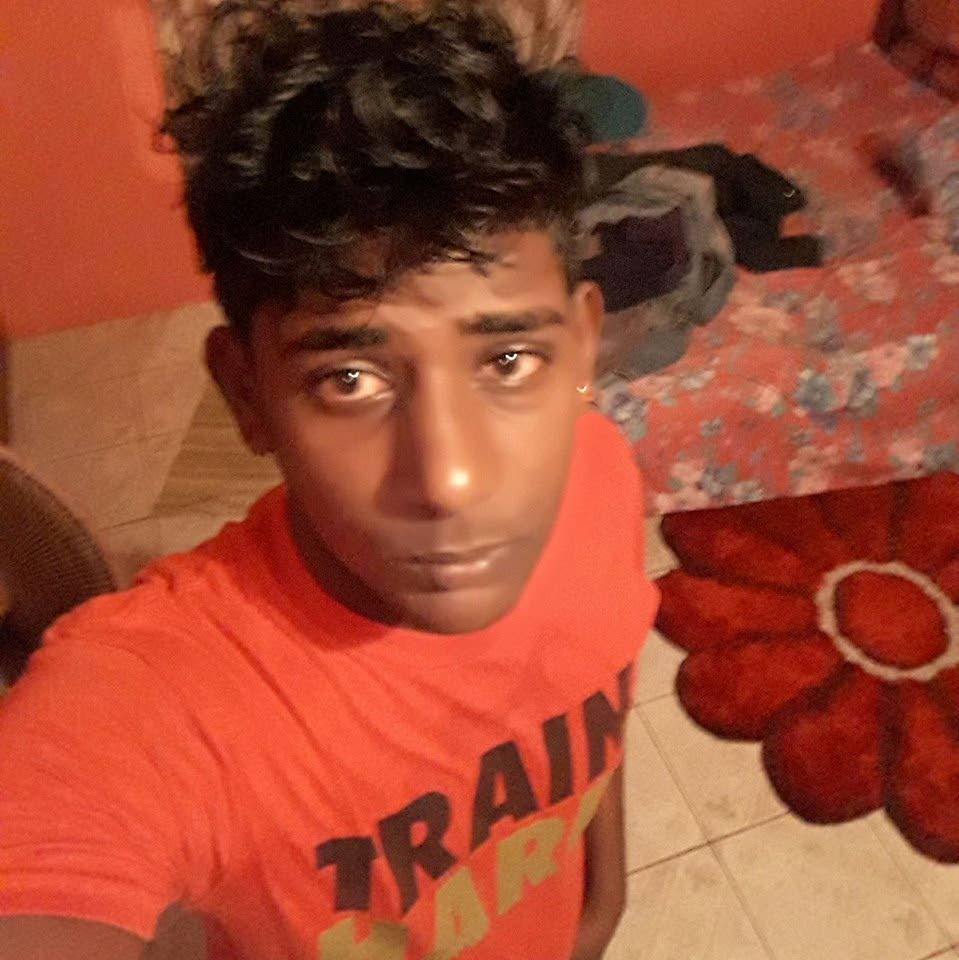  Aaron Roopnarine, 20, was kidnapped by men posing as police at the Cunupia mini mart where he works yesterday afternoon PHOTO COURTESY SOCIAL MEDIA