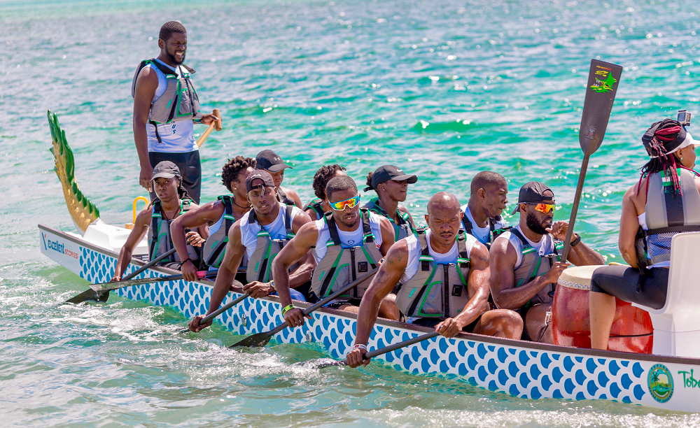 Tobago-based dragon boat crew Oceanus return to shore,on Friday, after racing in the Pan Am 
Club Crew Championships,held at the Pigeon Point Heritage Park, Tobago. Oceanus were the 
most successful premier team after capturing eight medals.