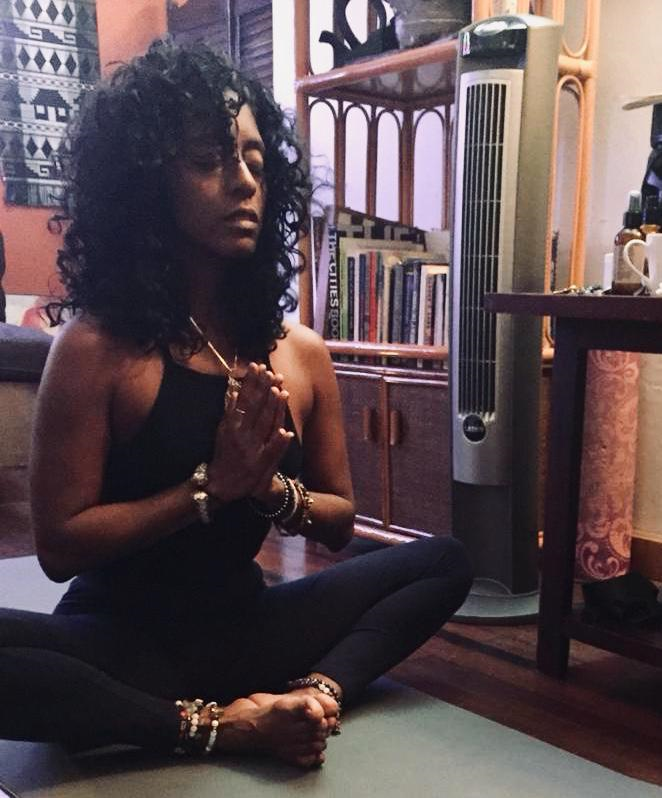 Actress Ayanna Cezanne says meditating has been a powerful addition to her routine.
