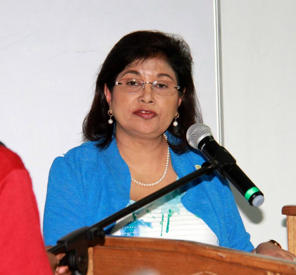COP political leader Carolyn Seepersad-Bachan.  