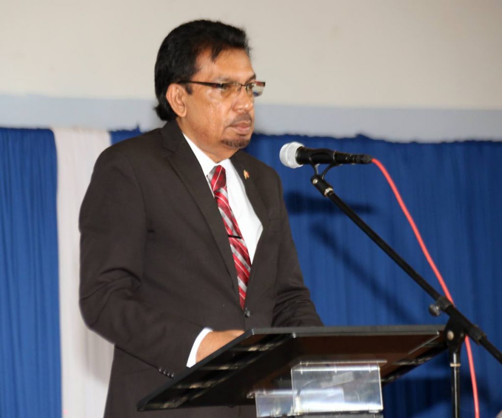 Minister of Local Government and Rural Development Kazim Hosein. Photo by Ansel Jebodh