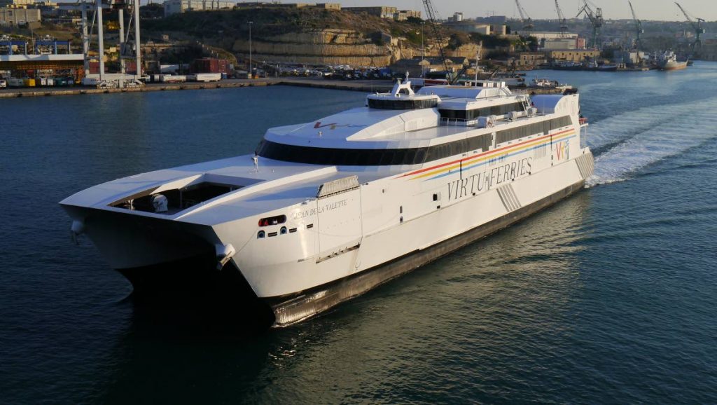 The Jean de La Valette fast ferry 