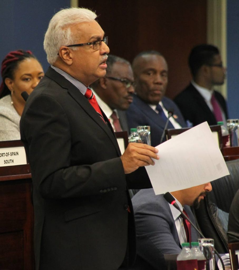 Minister of Health Terrence Deyalsingh PHOTO BY ROGER JACOB