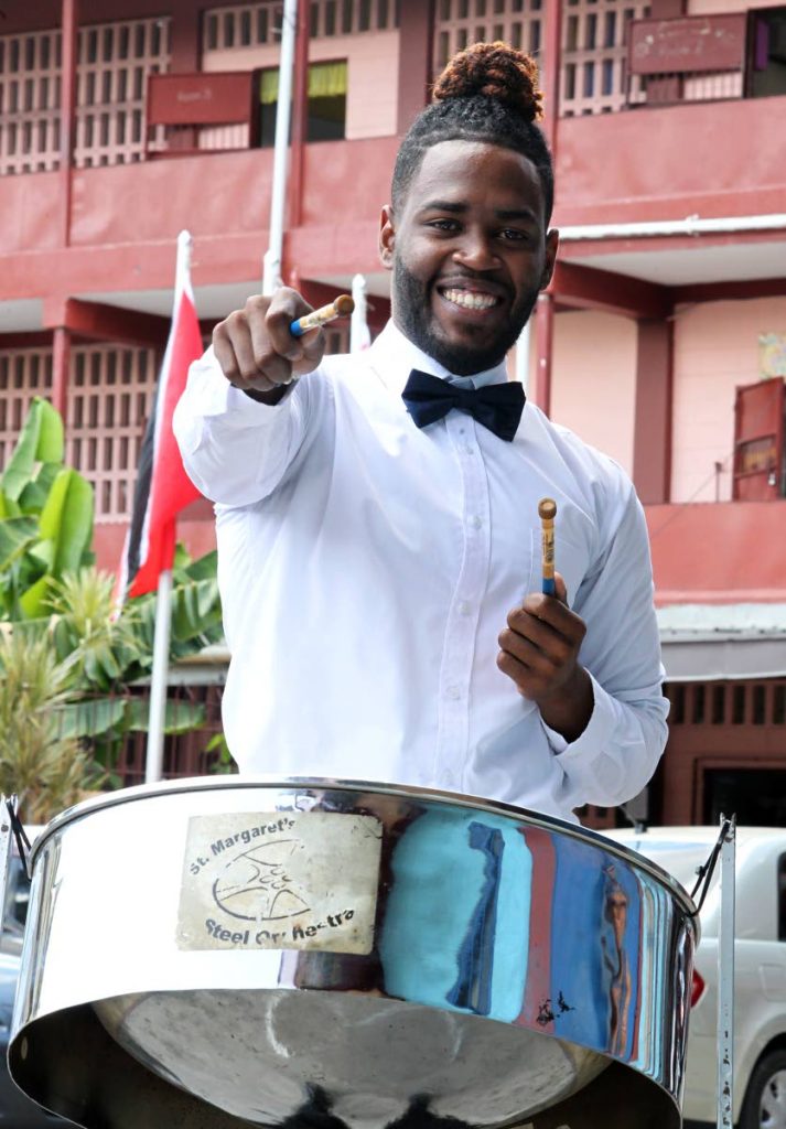 Carel Taylor has been playing with the St Margaret’s Youth Steel Orchestra since 2002.
