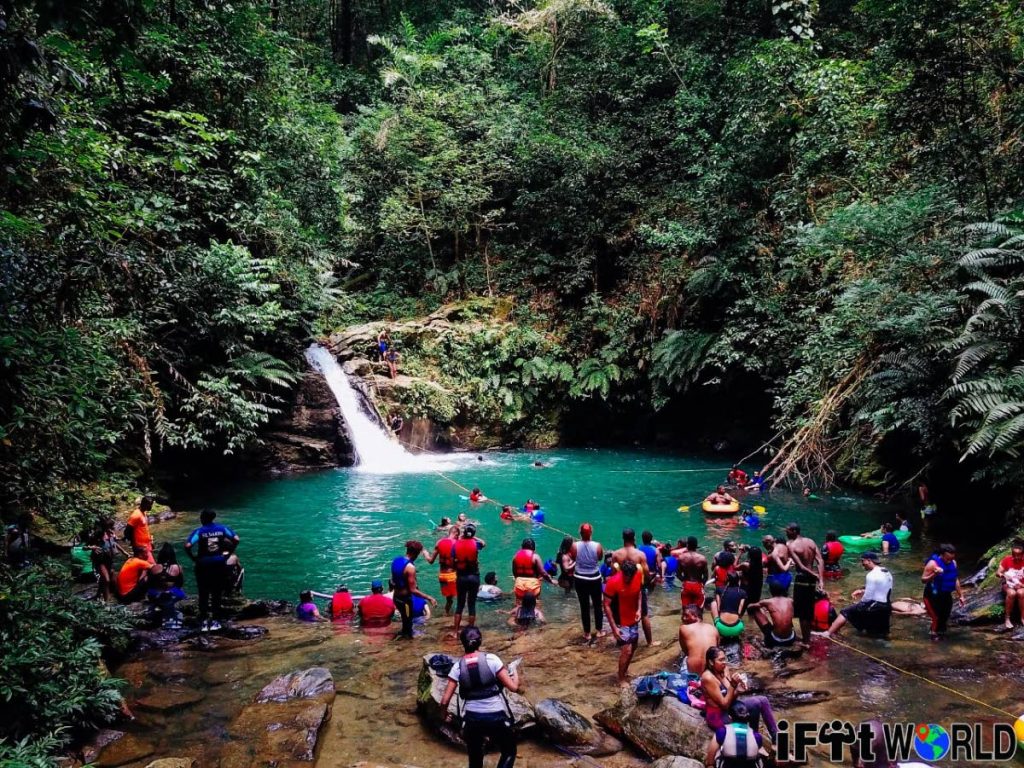 A hiking group captured at the end of a hike to Rio Seco Waterfall.

Photos: Bruce Nisha